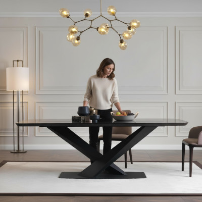 Luxus Esstisch Design Tisch Esszimmer Tische Metall Design Möbel Neu