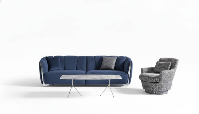 Sofagarnitur 4+1 Sitzer Couchtisch Sofa Sessel Sitz Luxus Set 3tlg neu
