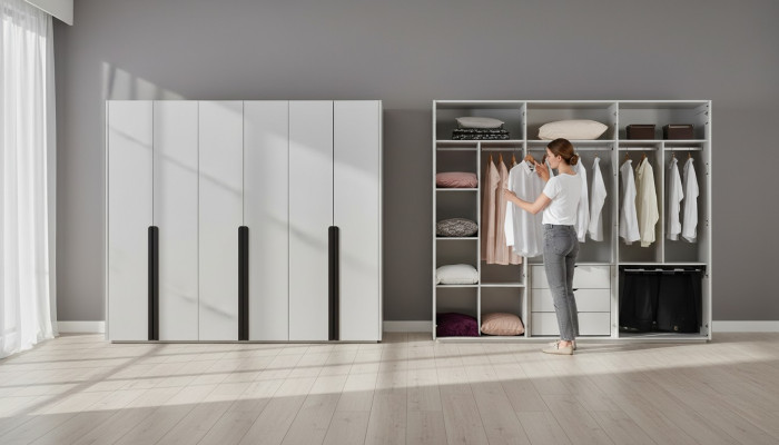 Schlafzimmer Schranke Kleiderschrank Holz Luxus Modernes Design Neu