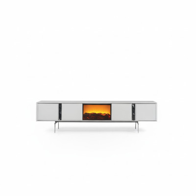 Sideboard mit Kamin tv fernseher ständer möbel luxus lowboard 240cm