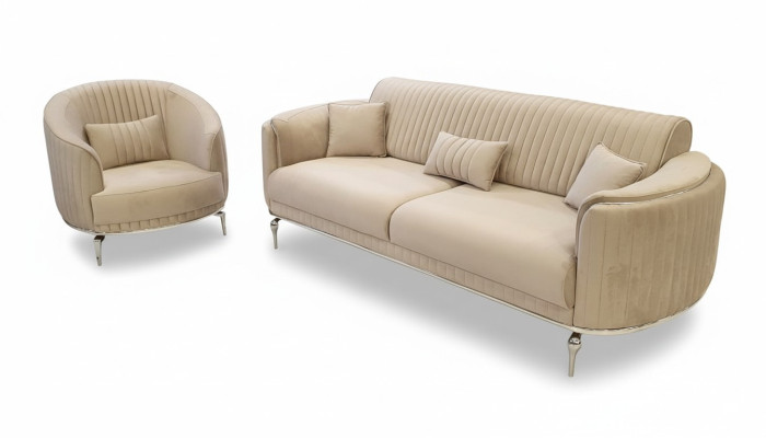 Sofagarnitur 3 1 Sitzer Set Design Sofa Polster Couchen Couch Modern