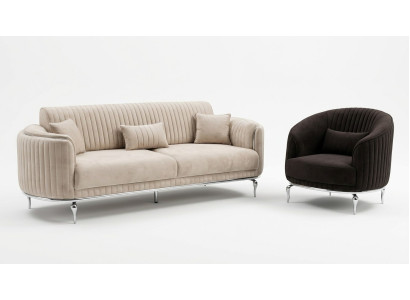 Designer Sofa Garnitur Sofa Couch Polster Set 3 1 Sitz Garnituren Couchen