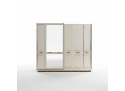 Schlafzimmer Kleiderschrank Luxus Holz Modern Design Möbel Weiß Neu