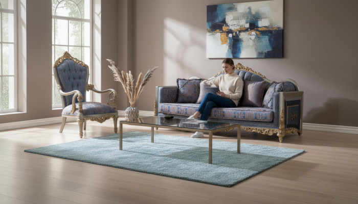 Barock Sofa Chesterfield 3+1 Sitzer Couchtisch Sofagarnitur Möbel Polster