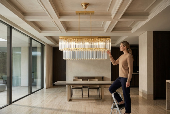 Kronleuchter Leuchte Kristall Moderne Deckenleuchte luxus Wohnzimmer