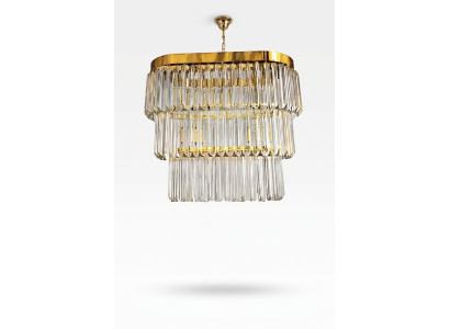 Kronleuchter Brass Decken Leuchten Wohnzimmer Design Luxus Modern