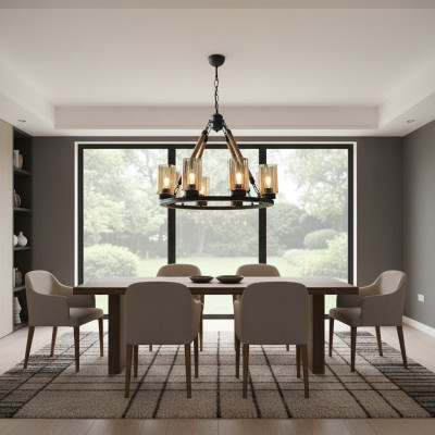 Deckenlampe Moderne Hängelampe neu Lüster Lampe Leuchte Schwarz