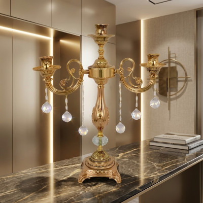 Tischlampe Lampe Wohnzimmer Nachttischlampe neu Schlafzimmer Gold