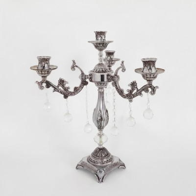 Tischlampe Nachttischlampe Leuchte LuxusTischlampe Wohnzimmer silber