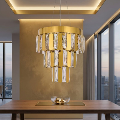 Kronleuchter Wohnzimmer Fernbedienung neu gold Schlafzimmer Luxus