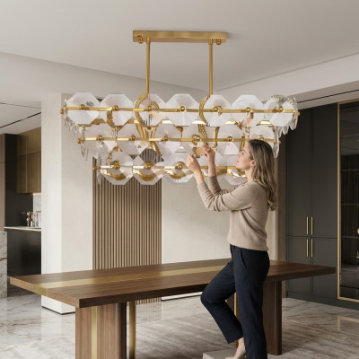 Kronleuchter Moderne Pendelleuchte Beleuchtung Crystal Leuchten neu
