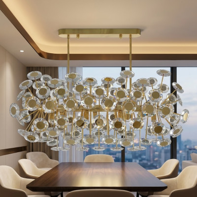 Kronleuchter Luxus Wohnzimmer Stil Moderne Schlafzimmer Lampe Leuchte Gold