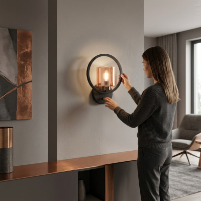 Wandleuchte Design Flur Lampen WohnZimmer Luxus Luster Glass Modern