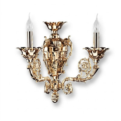 Klassische Wandleuchte Lampe Kronleuchter Wandlampen Leuchte Wand Kristall