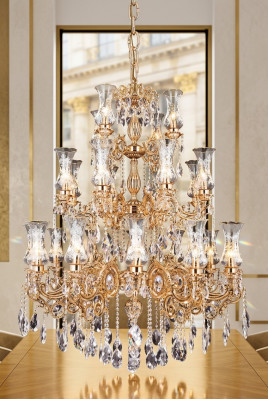 Küniglicher Kronleuchter Wohnzimmer Deckenleuchten Luster Crystal Luxus