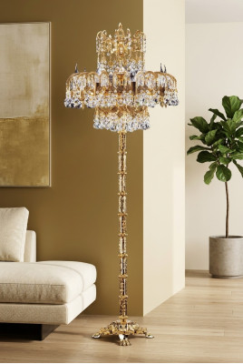 Stehleuchte WohnZimmer Luxus Lesearm Schlafzimmer Crystal klassisch