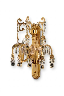 Goldene Wandlampe Wand Leuchten Wohnzimmer Lampen Luxus Wandleuchte