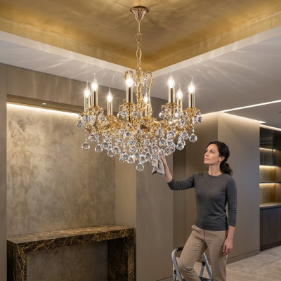 Kronleuchter Klassischer Leuchte Beleuchtung Lampe Wohnzimmer Lampen