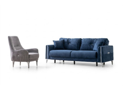 Komfortable Sofagarnitur 3+1 Sitzer Stilvolles Design für Entspanntes Wohnen