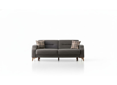 Komfortable Sofagarnitur 3+3+1 Sitze Stilvolles Design Wohnlandschaft Sitzgruppe