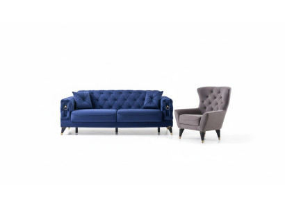 Elegante Sofagarnitur 3+1 Sitzer Stilvolles Design für höchsten Wohnkomfort