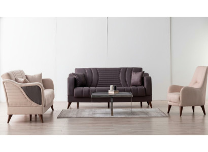 Komfortable Sofagarnitur 3+3+1 Sitzer Stilvolles Design für elegantes Wohnen