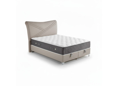 Luxuriöses Boxspringbett Stilvolles Design für höchsten Komfort elegante Akzente