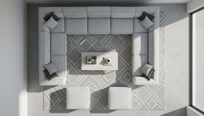 Sofas U Form Polstersofa Modern Wohnzimmer Sofa Couch Design Textil