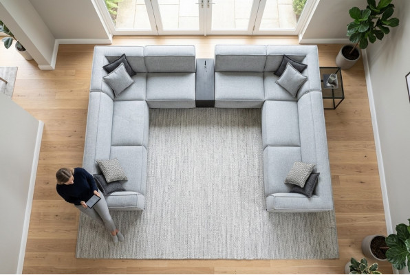 Ecksofa U Form Möbel Wohnzimmer Luxus Modern Big Sofa Couch Wohnlandschaft