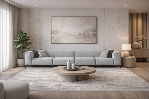Sofa Couch Modern Wohnzimmer Sofas 6 Sitzer Möbel Textilsofa 420cm