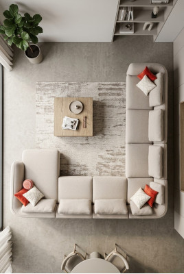 Ecksofa U-Form Wohnzimmer Sofa Couch Polstersofa Modern Wohnlandschaft