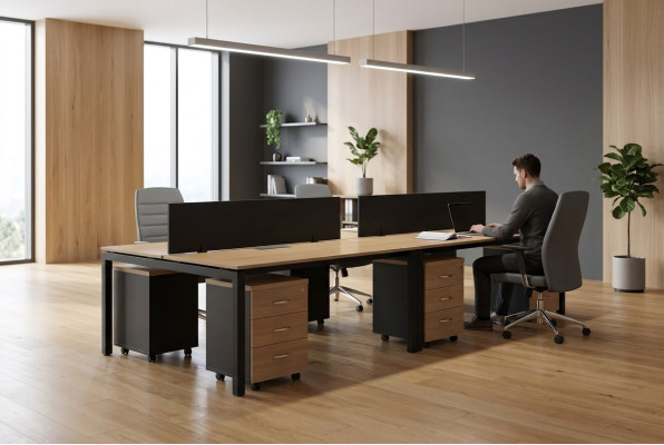 Tisch Arbeitszimmer Schreibtischgarnitur Team Schreibtisch Tische