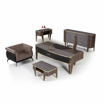 Luxus Schreibtisch Büro Set 4 tlg. Schrank Tisch Schreibtisch Couchtisch 4tlg