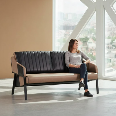 Büro Möbel Luxus Sofa 2 Sitzer Modern Couch Arbeitszimmer Neu
