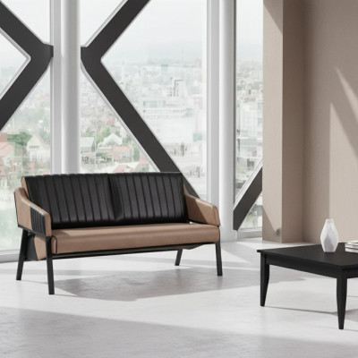 Büro Möbel Luxus Sofa 2 Sitzer Modern Couch Arbeitszimmer Neu