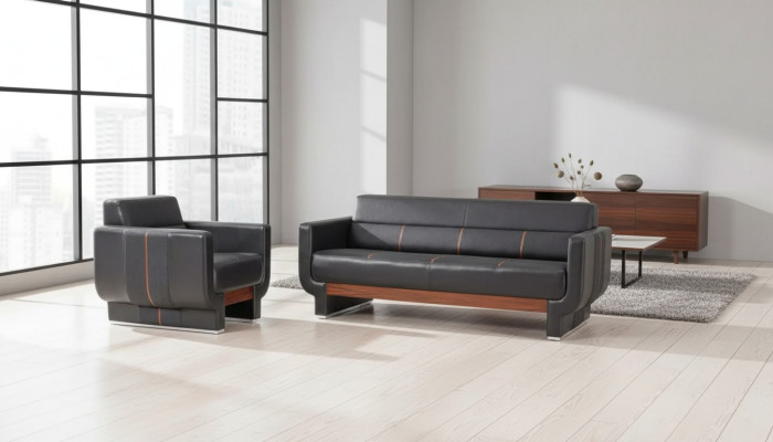 Moderne Büromöbel Luxus Komplettes Arbeitszimmer Set Dreisitzer Sessel