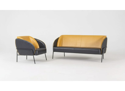 Modernes Luxus Sofa Set Zweisitzer Sessel Arbeitszimmer Design Möbel 