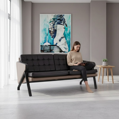 Zweisitzer Luxus Möbel Arbeitszimmer Einrichtung Modernes Polstersofa