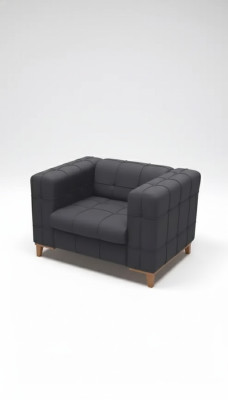 Sessel Schwarz Sitz Arbeitzimmer Modern Designer Polstersessel Neu