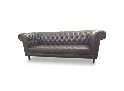 Sofa 4 Sitzer Chesterfield Couch Luxus 245cm Ledersofa Couchen Möbel