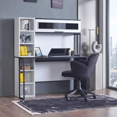Sekretär Schreibtisch Tisch 130x60x171 Schreibtische Tische Möbel Holz Computer