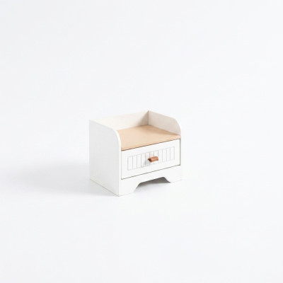 Modern Nachttisch Beistelltisch Weiß Design Nachtkommode Nachtkonsole Möbel Neu