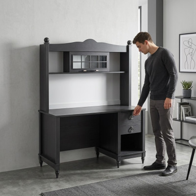 Sekretär Schreibtisch Tisch 130x60x163 Schreibtische Tische Möbel Holz Computer