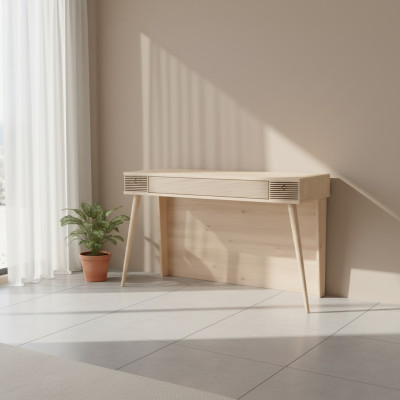 Moderner Tisch Arbeitstisch Brauner Kinderschreibtisch in der Kinderzimmer