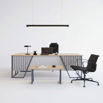 Hell Graue Büro Einrichtung Büromöbel Set Tisch Schreibtisch Schrank 3tlg