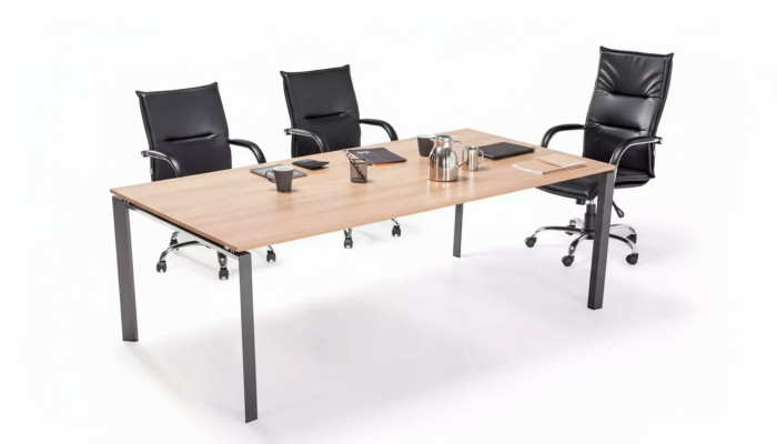 Großer Konferenztisch Besprechungstische Luxuriöse Holztische Büro Möbel