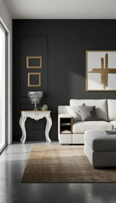 Nachttisch Luxuriöse weiße Schlafzimmermöbel exklusives Design