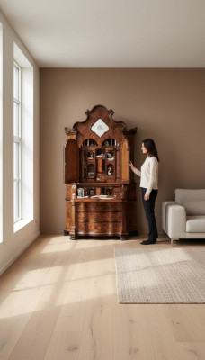 Klassische Luxus Anrichte Schränke Kommoden Holzschrank Schrank Buffets