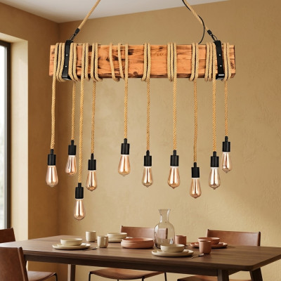 Lampen Esstisch Deckenleuchte Luster Kronleuchter Lampe Holz Leuchten