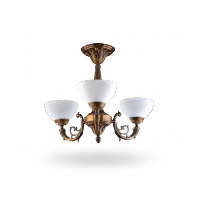 Kronleuchter Deckenlampe Lüster Deckenleuchter Antique Lampe Glas Gold
